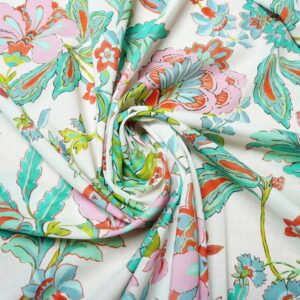 1,70 m Ausgefallener Baumwollstoff-Botanica