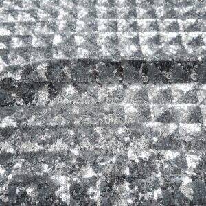 2,00 m Ausgefallener Pailettenstoff-Ornamente